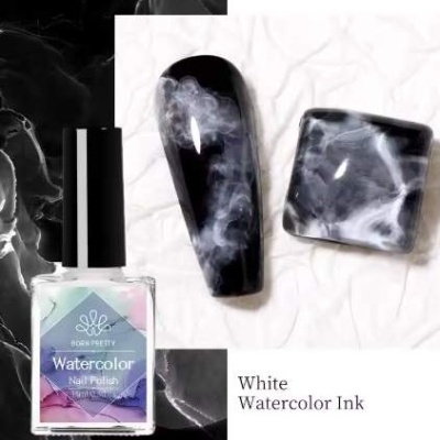 Born Pretty - Tinta Branca Para Efeito Mármore