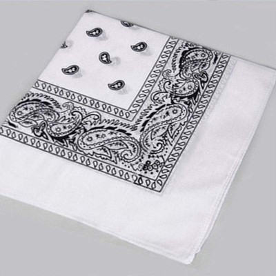 Lenço Bandana com cornucópias - Branco