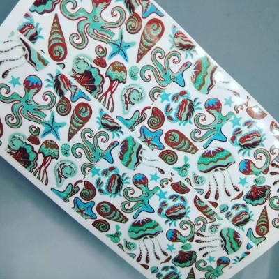 Decalques de Verão - Polvos, Caranguejos e Conchinhas