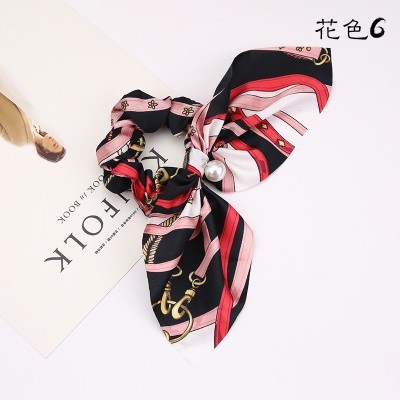 Scrunchie para o cabelo com Pérola - Modelo 6