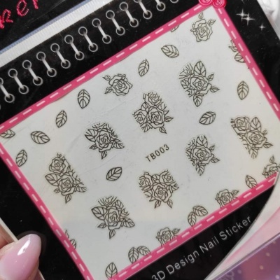 Autocolantes 3D Prateados - TB003