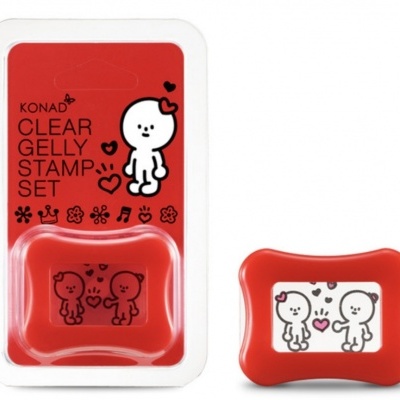 Carimbo Transparente e Raspador - Clear Gelly Stamp Set