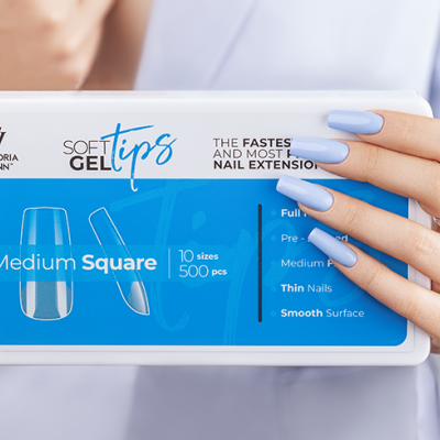 Victoria Vynn - Caixa de Soft Gel Tips - Medium Square (500 Pcs)