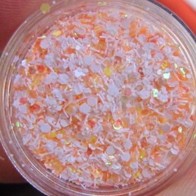 Confetis Laranjas com Neve