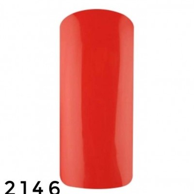 Unha postiça vermelha brilhante com número 2146