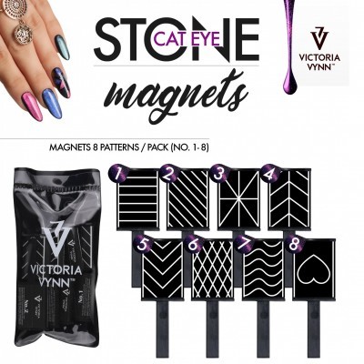 Victoria Vynn - Conjunto de 8 Imans para Verniz Gel Magnético