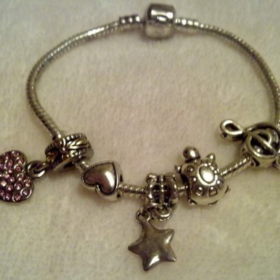 Pulseira de Prata Tipo Pandora