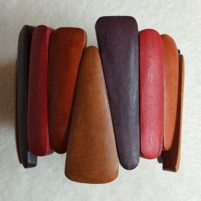 Pulseira de Madeira Colorida