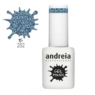 Verniz Gel Andreia 252 - Glitter Colorido - 10.5 ml