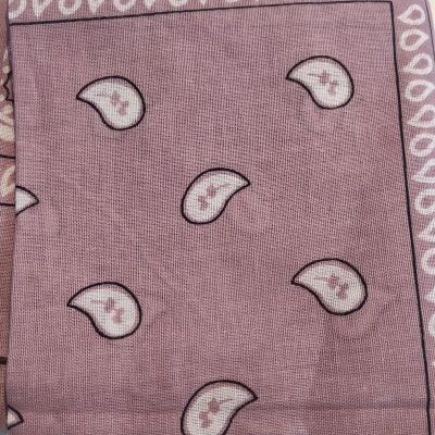 Lenço Bandana com cornucópias - Rosa Velho