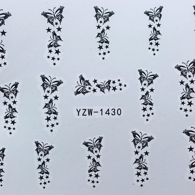 Decalques Borboletas com estrelas - YZW-1430