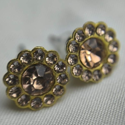 Brincos Brilhantes Dourados