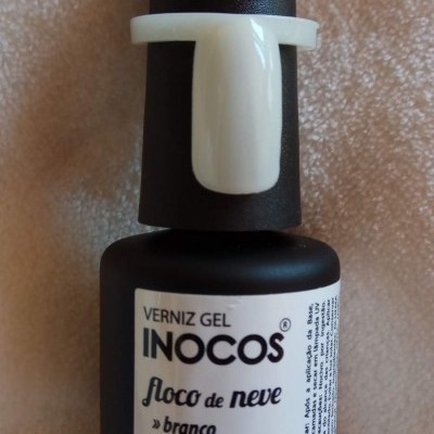 Inocos - Verniz Gel Floco de neve - Branco Perolado - 15 ml