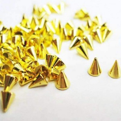 Spikes Dourados Pequenos - 10 unidades