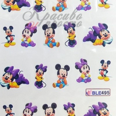 Decalques Mickey e Minnie BLE495