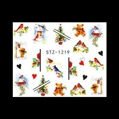 Decalques Inverno, Neve, Pássaros, Ursinhos - STZ-1219