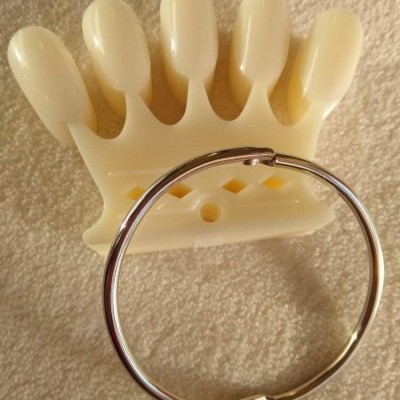 Mostruário coroa com argola - Branco