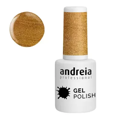Verniz Gel Andreia 281 - Shimmer Dourado - 10,5 ml