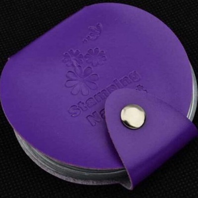 Bolsa para Placas de Carimbos Redondas - Roxo