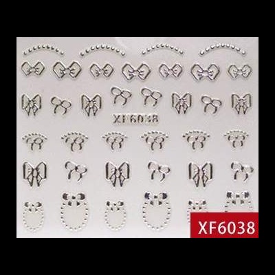 Autocolantes Laços Prateados - XF6038