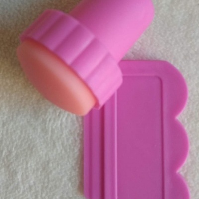 Borracha de Carimbo Pequeno com raspador