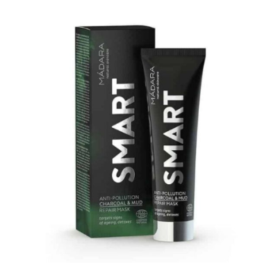 Mádara Smart Anti-Pollution Charcoal And Mud Repair Mask - Máscara de Rosto