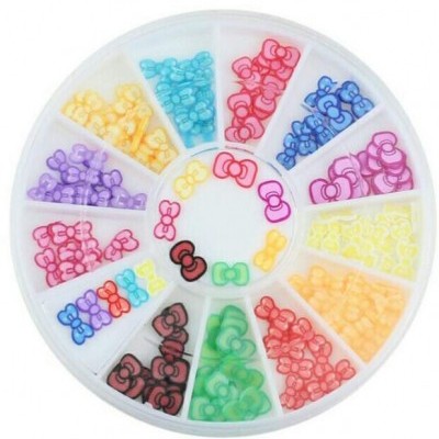 Rodinha Lacinhos Coloridos em Fimo