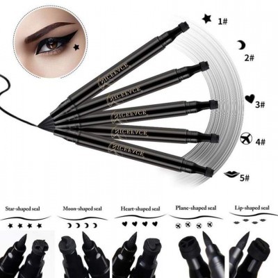 Caneta Eyeliner com Carimbo - Coração, Estrela, Lua