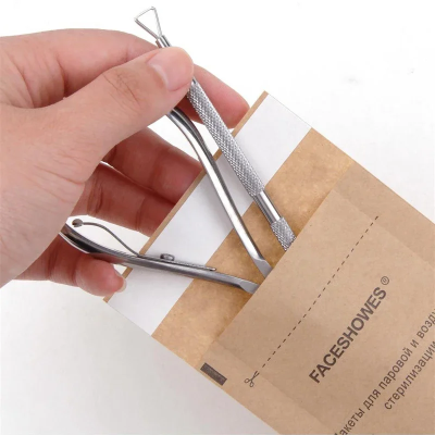 50 Sacos Esterilização Alta Temperatura 75 X 150mm