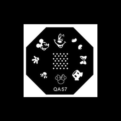 Placa QA57 - Mickey e Minnie