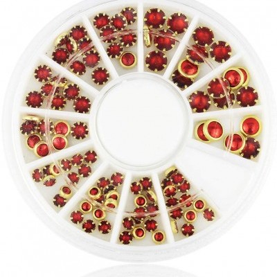 Rodinha Pedras Vermelhas com Dourado à volta