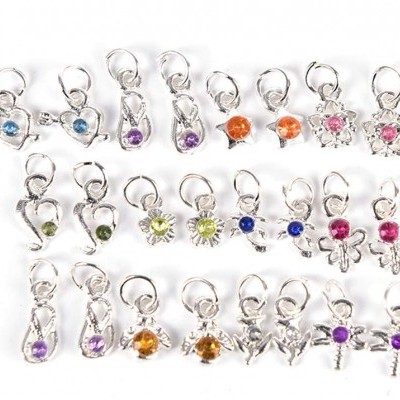 Piercings Prateados Formatos - Um Par