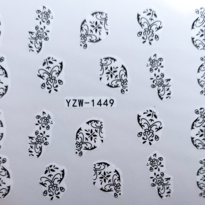 Decalques de Flores e Cornucópias - YZW-1449