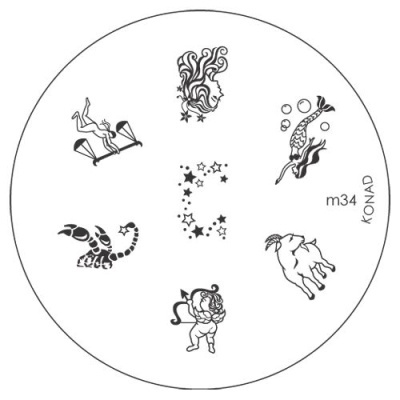 Placa de Carimbos M34 - Konad