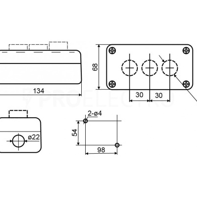 Botoneira Industrial - BOT1