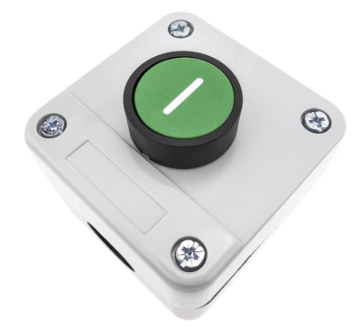 Caixa de controle com 1 botão