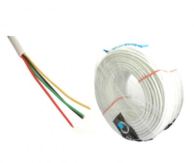 Cabo para fotocélulas/alarme 4x0.22 (100 mts)