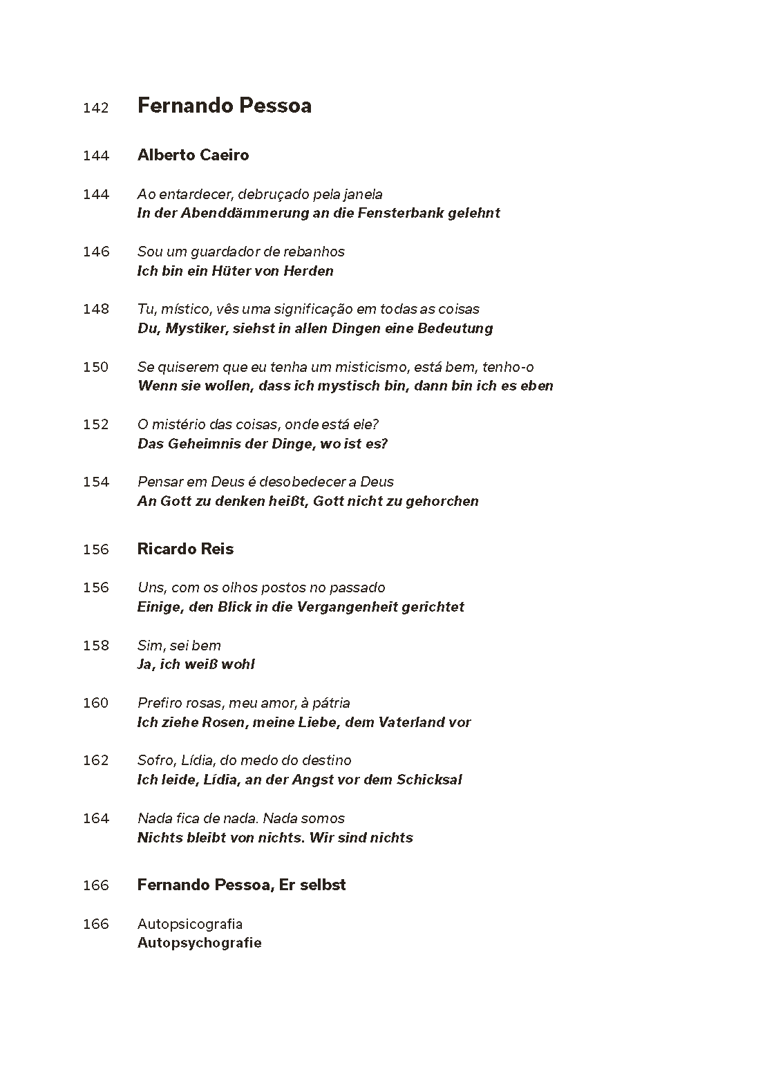 Lissabonner Dichter. Camões, Cesário, Sá-Carneiro, Florbela, Pessoa Página de livro literário bilíngue em português e alemão com poemas