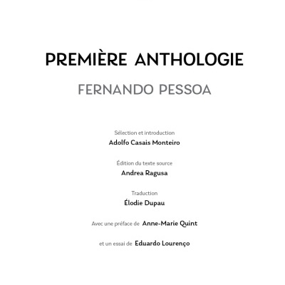Première Anthologie