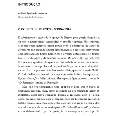 Página de livro com texto em português e título INTRODUÇÃO