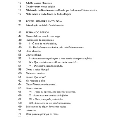 Poesia. Primeira Antologia