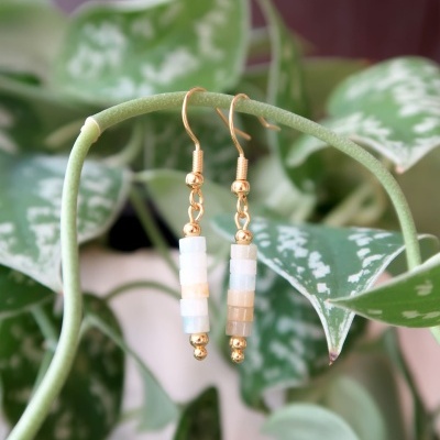 BRINCOS PENDENTES - AMAZONITE