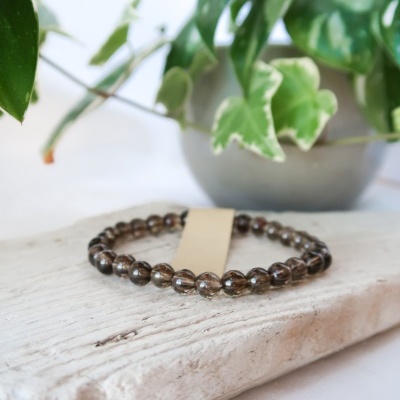 PULSEIRA&#x20;6MM&#x20;-&#x20;QUARTZO&#x20;FUMADO