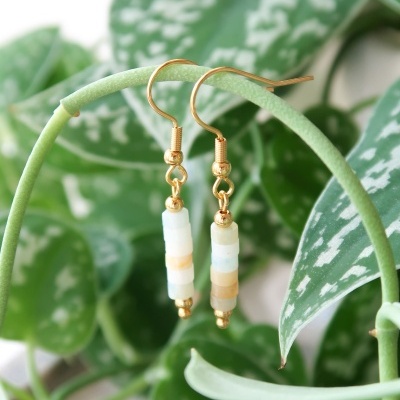BRINCOS PENDENTES - AMAZONITE