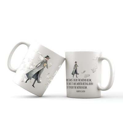 Caneca Linha Ilustrada Fernando Pessoa (ING)