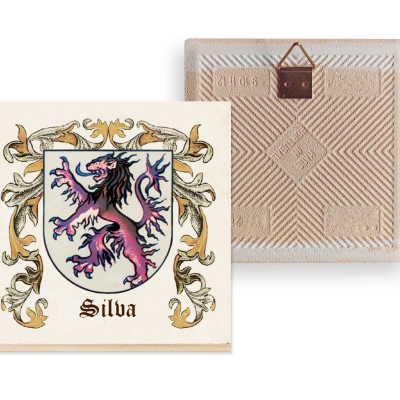 Azulejo decorativo 15x15cm «Heráldica» (Apelidos N a Z)
