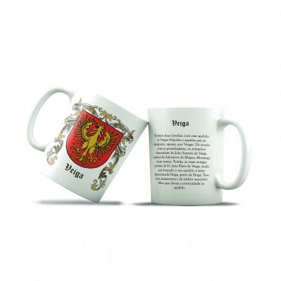 Caneca «Heráldica» - Apelidos de N a Z