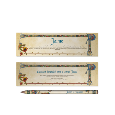 Lápis c/marcador Nomes Próprios - Rapazes