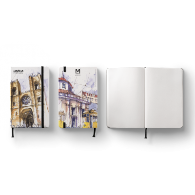 Livro de Notas A5 c/elástico Lisboa Sketch - Sé de Lisboa