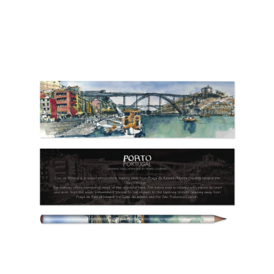 Lápis c/marcador USK Porto - Cais da Ribeira